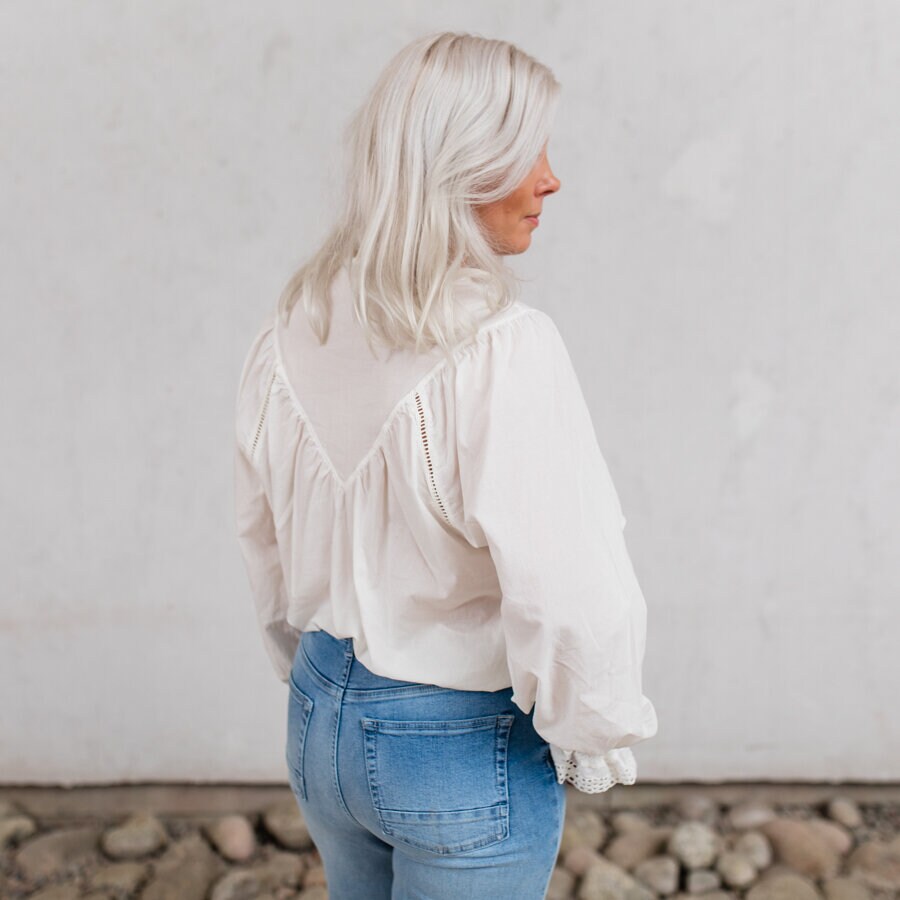 Zero blouse - soft white