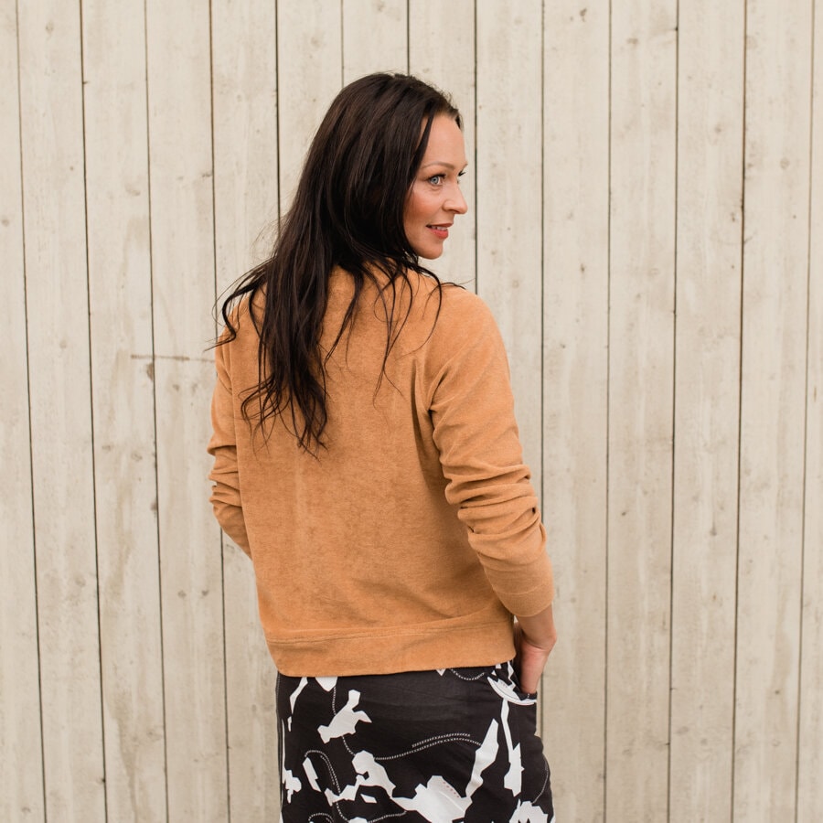 Lifestyle sweater terry - chestnut