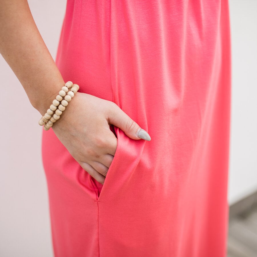 Lottie dress - soft coral