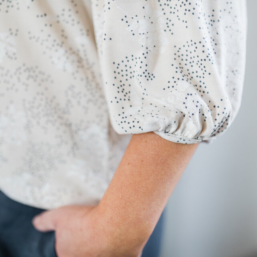 Line blouse - french garden soft sand