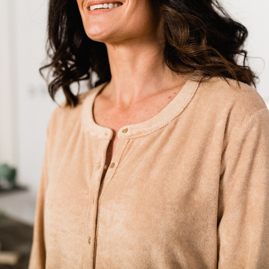 Trust terry dress - warm beige