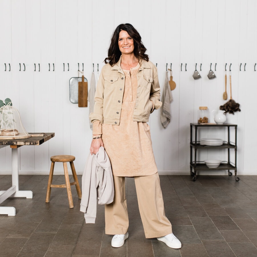 Trust terry dress - warm beige