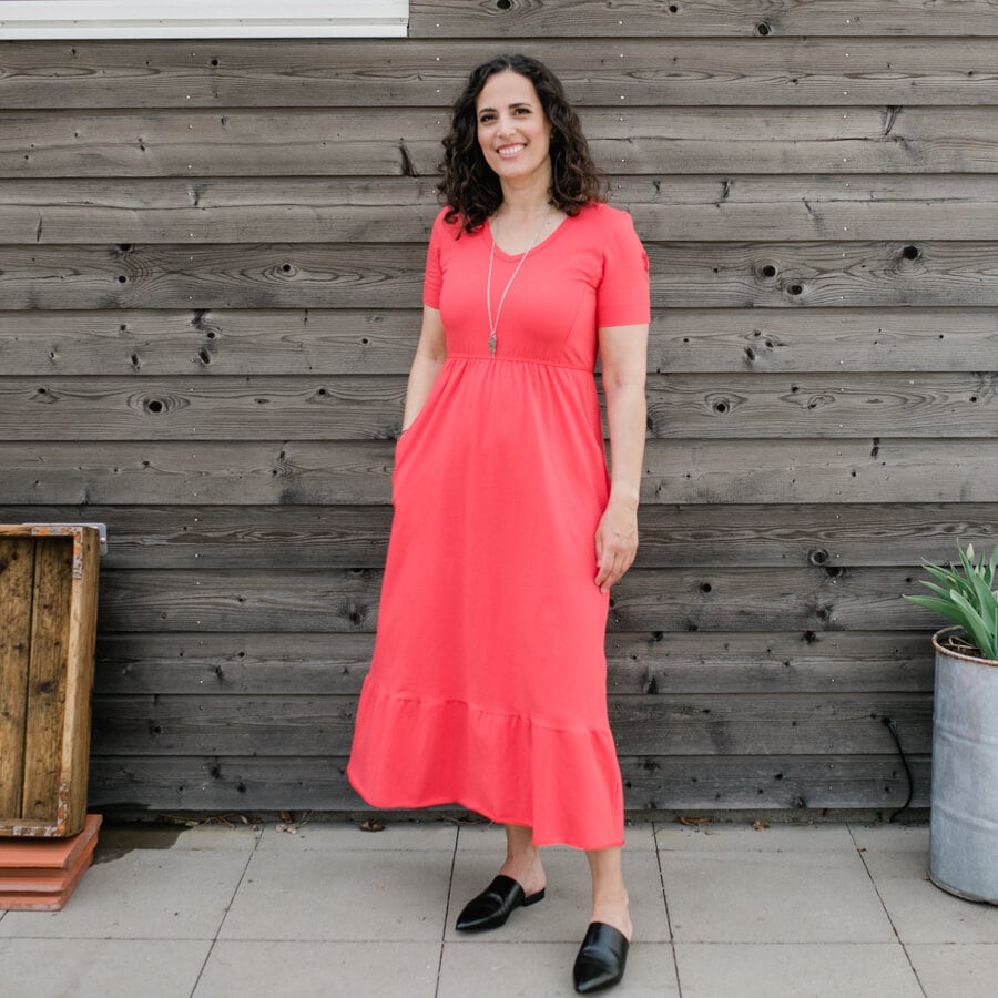 Wishful dress - dark red