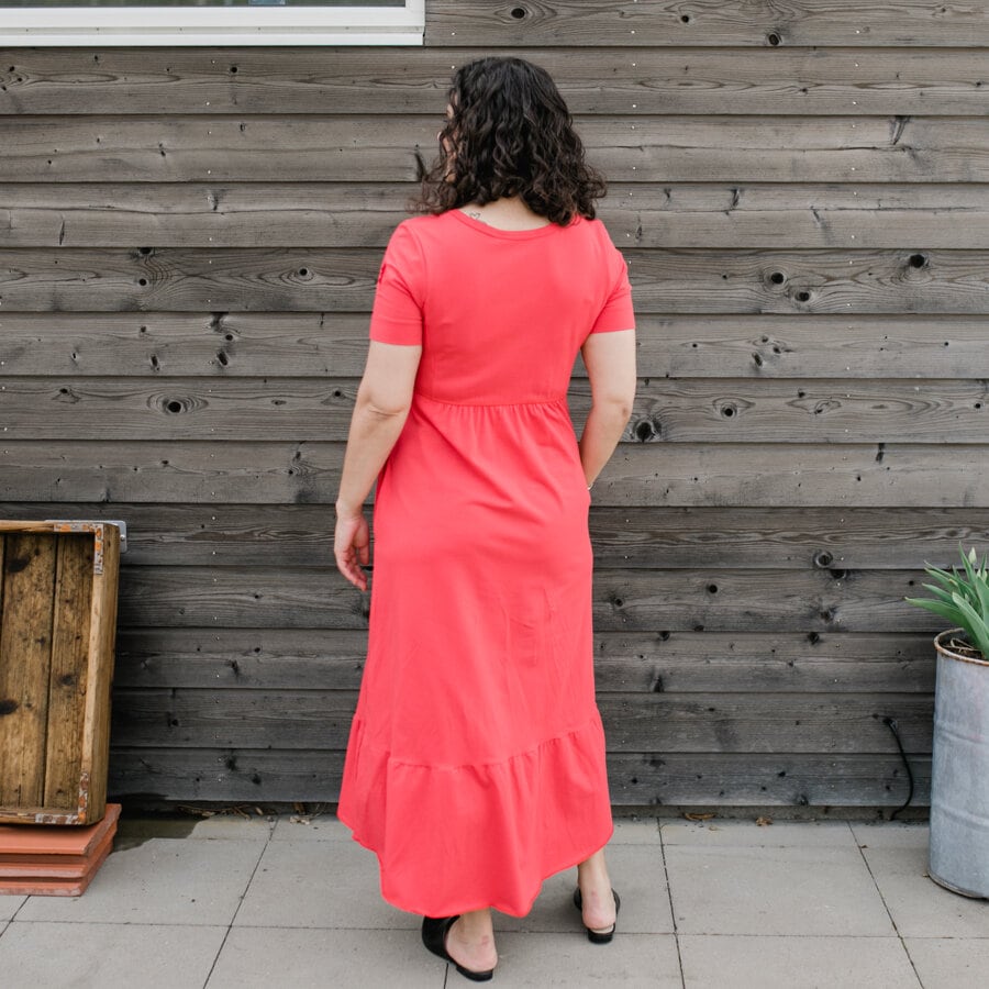 Wishful dress - dark red