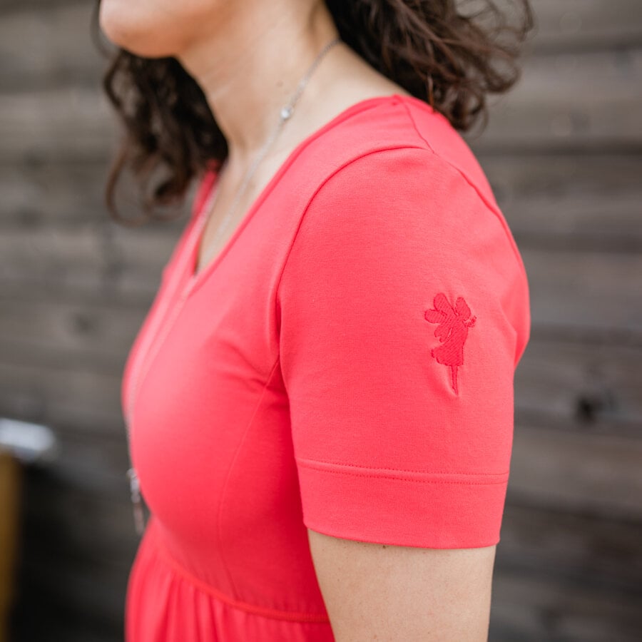 Wishful dress - dark red