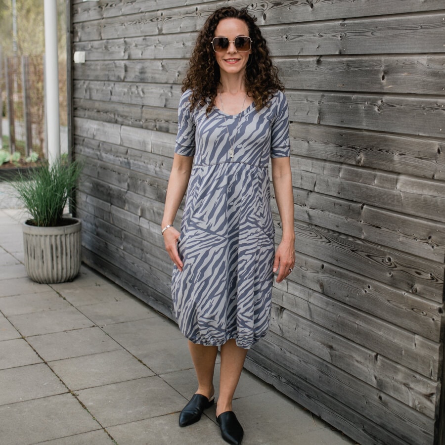 Make a wish dress II sj - taylor light grey