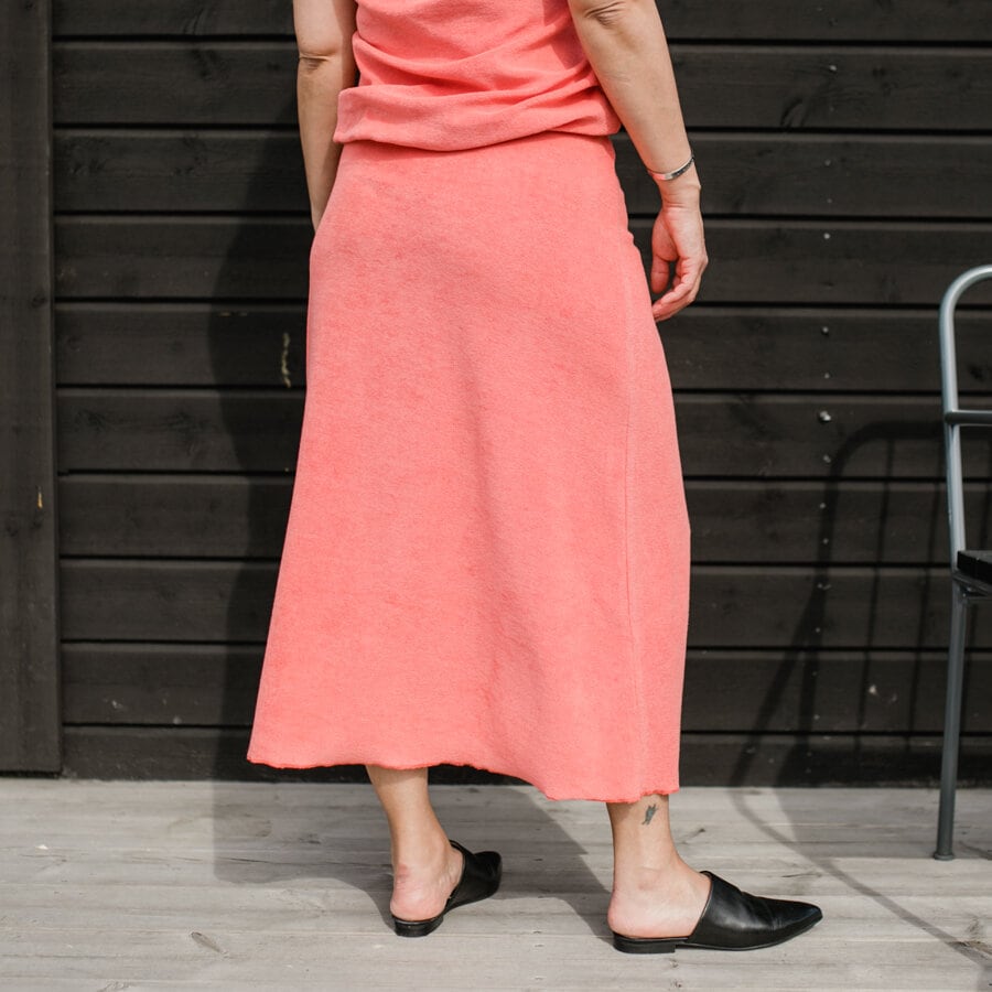 Mira terry skirt - soft begonia