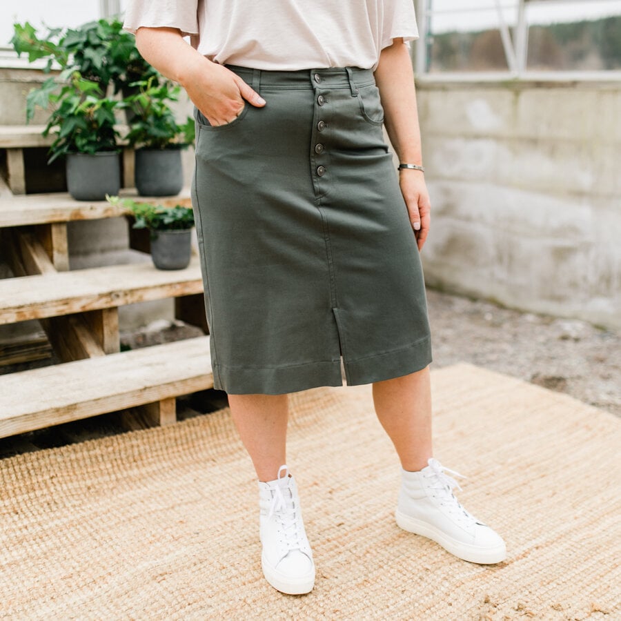 Concrete skirt - dark willow