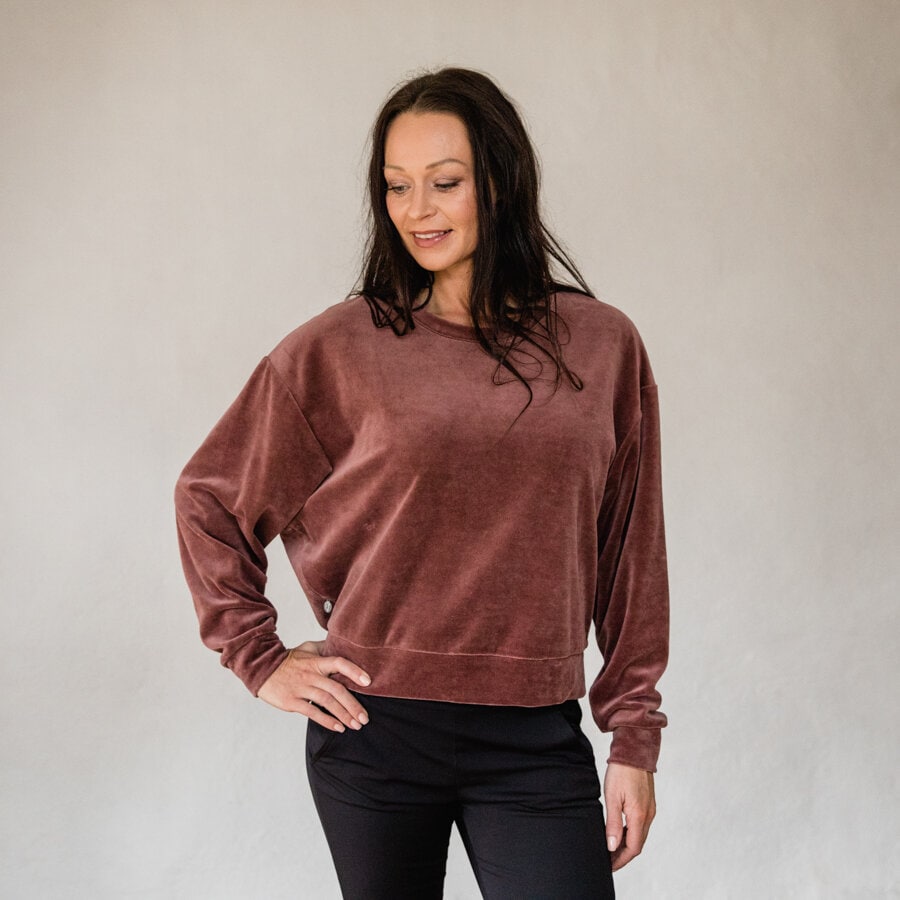 Flow sweater - dark chocolate