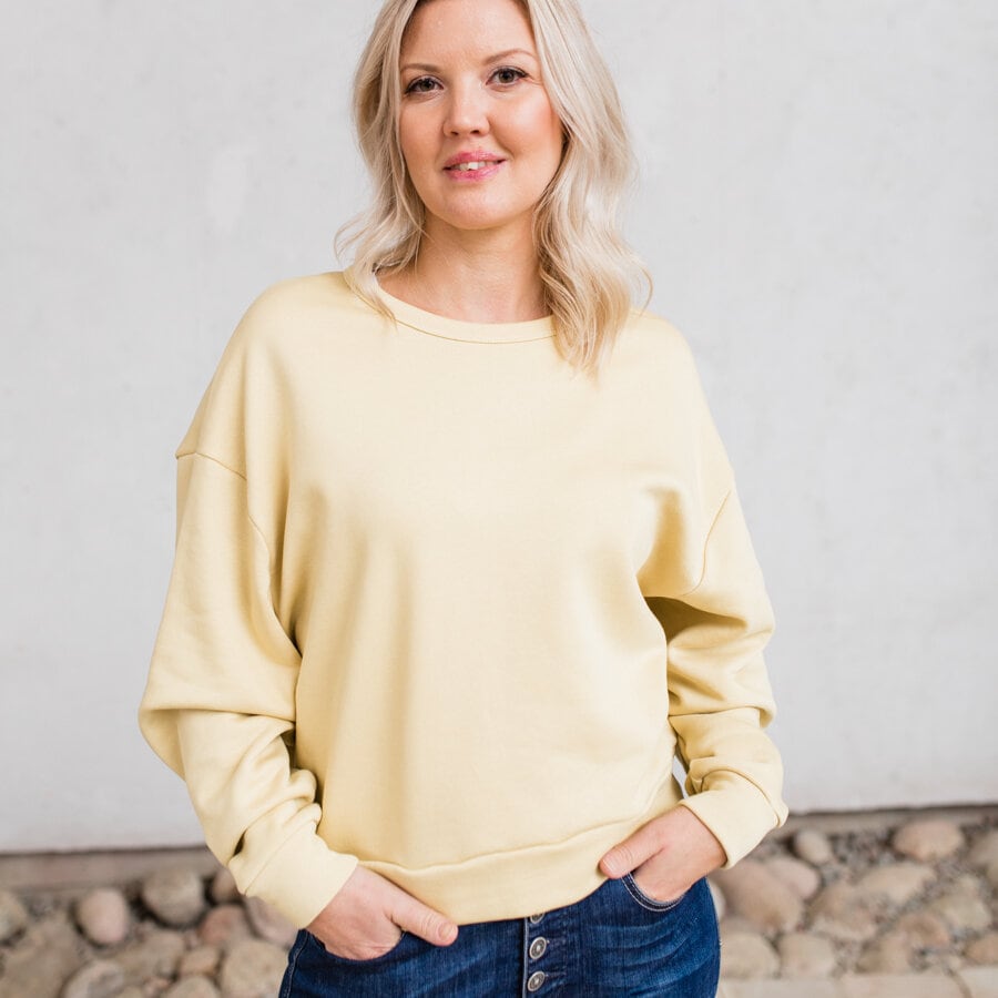 Flow sweater - dusty yellow