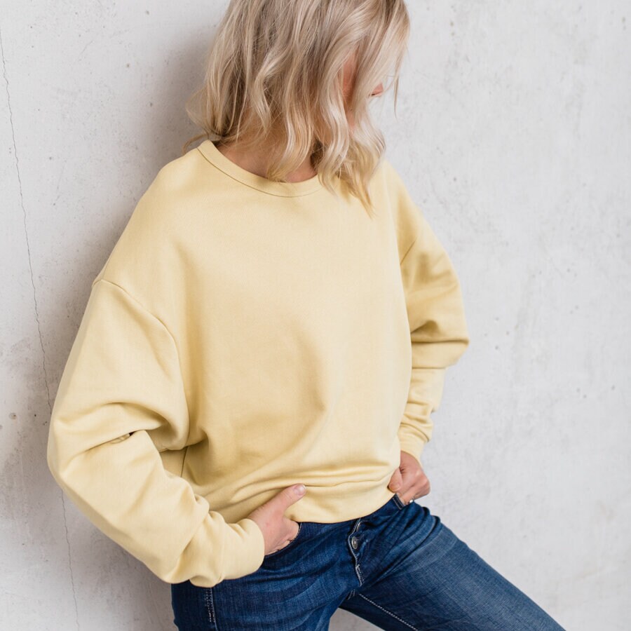 Flow sweater - dusty yellow