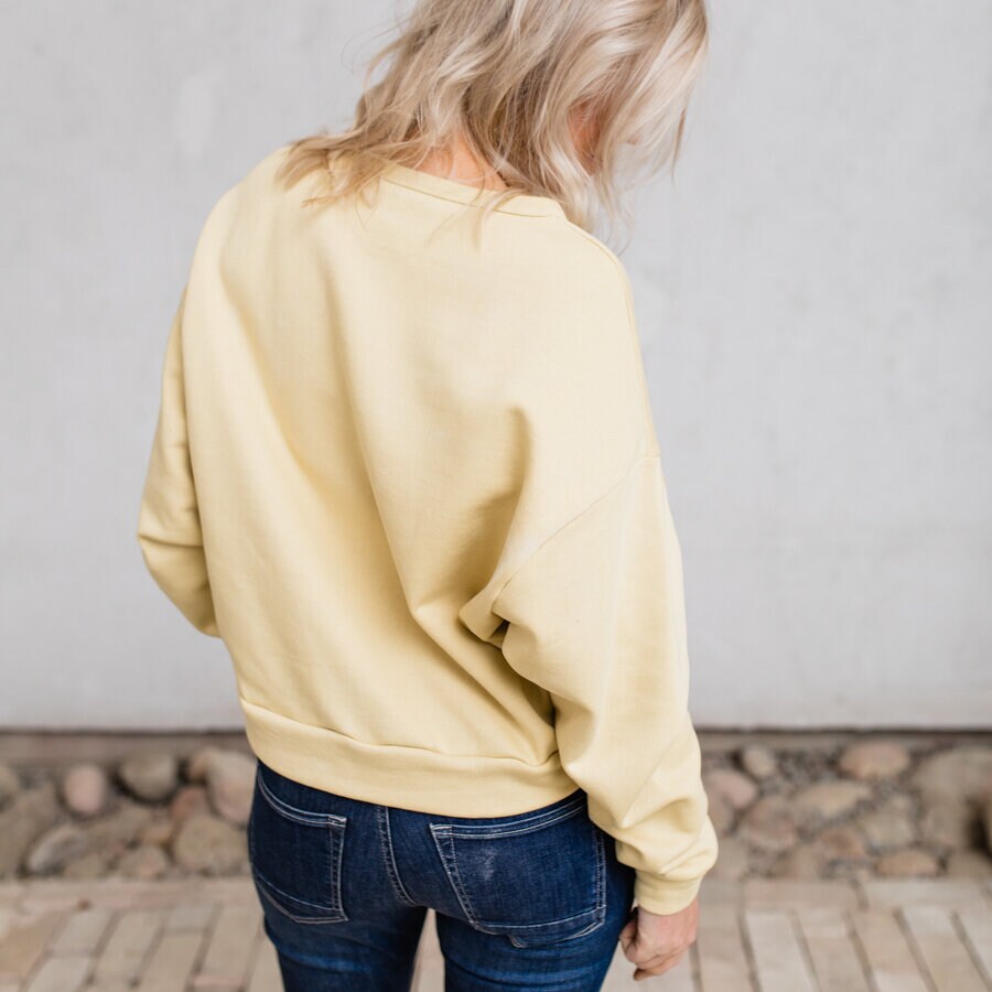 Flow sweater - dusty yellow
