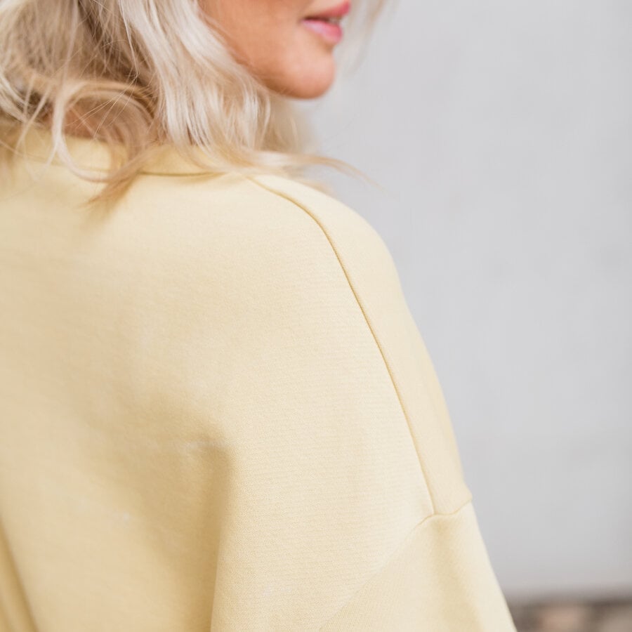 Flow sweater - dusty yellow