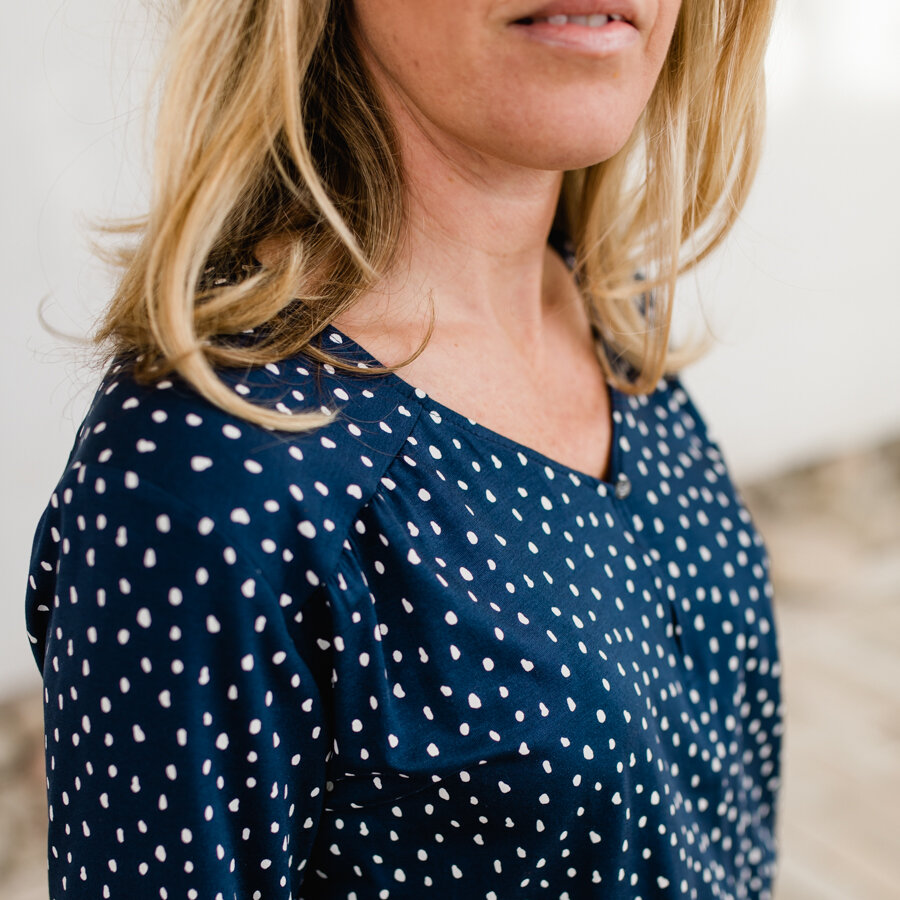 Corinne dress - rome indigo