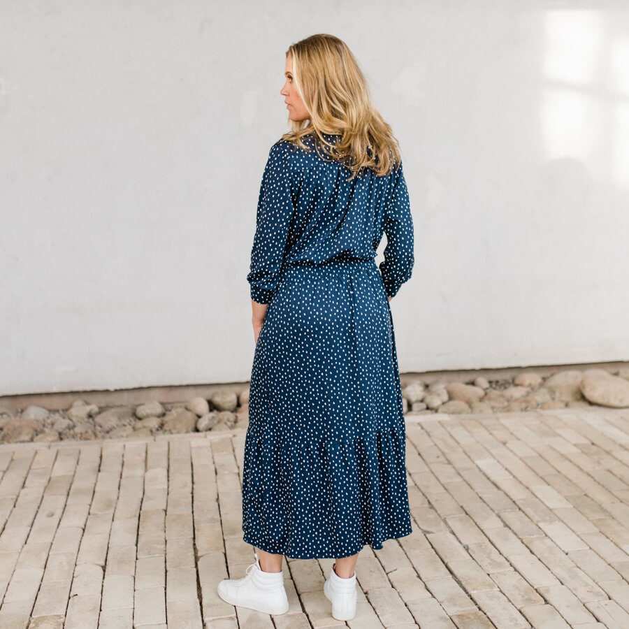 Corinne dress - rome indigo
