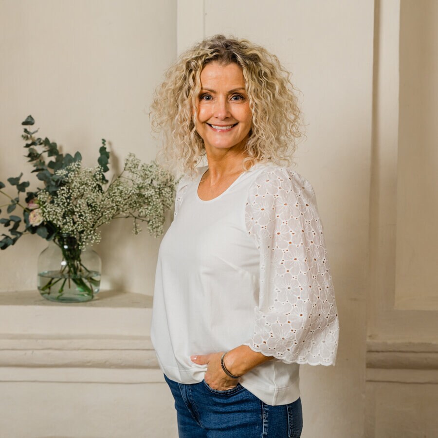 Porch blouse - soft white
