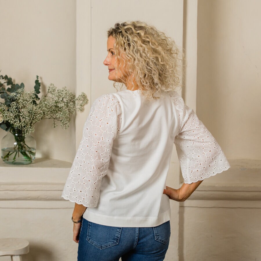 Porch blouse - soft white