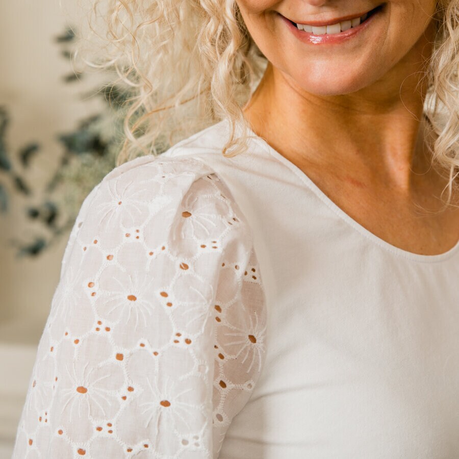 Porch blouse - soft white