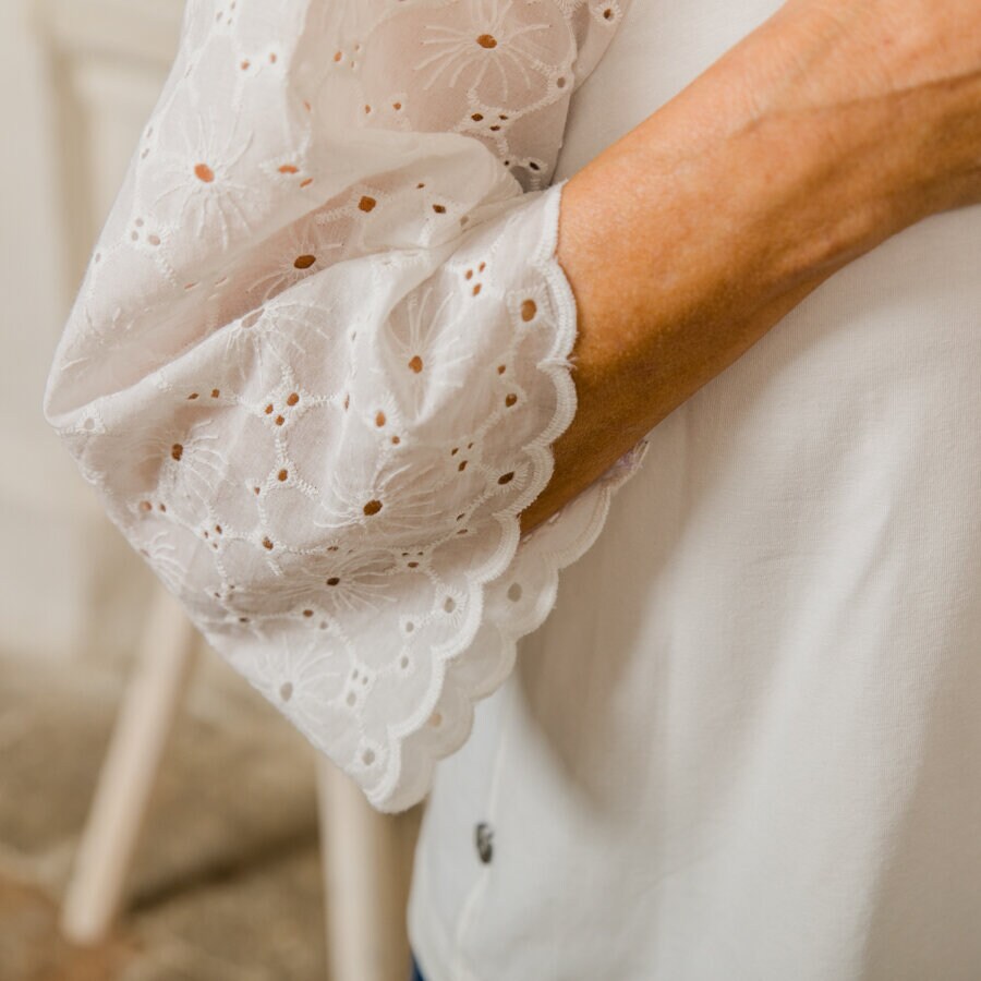Porch blouse - soft white