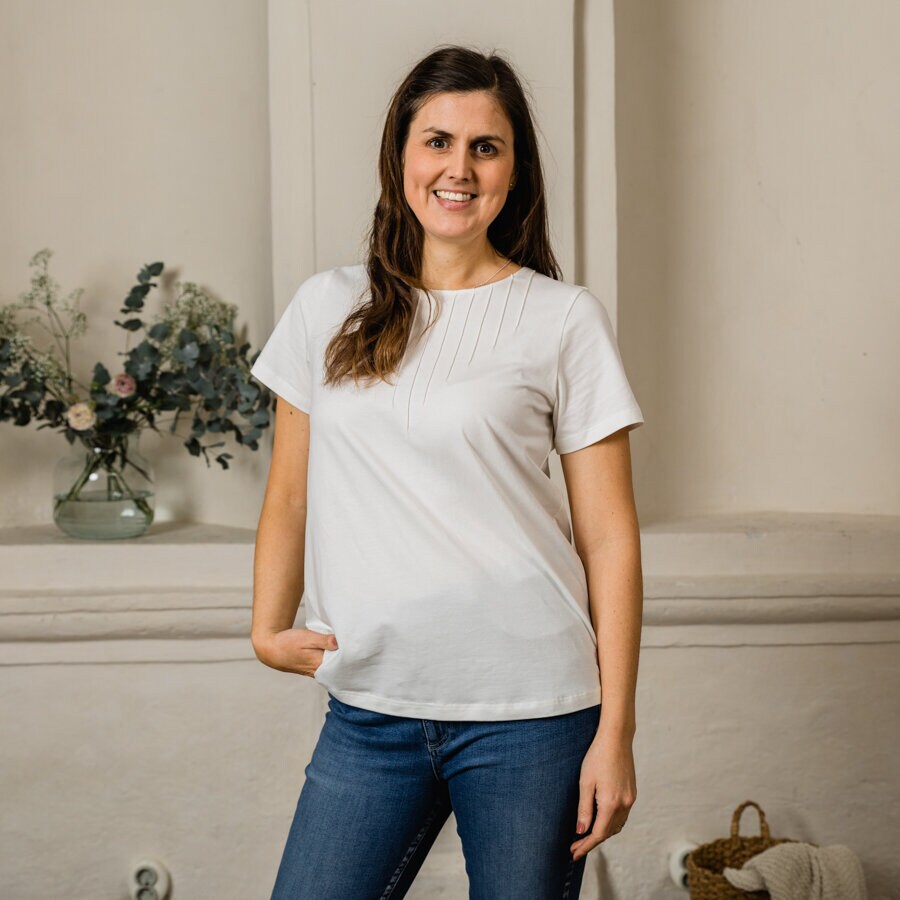 Harmony top ss - soft white
