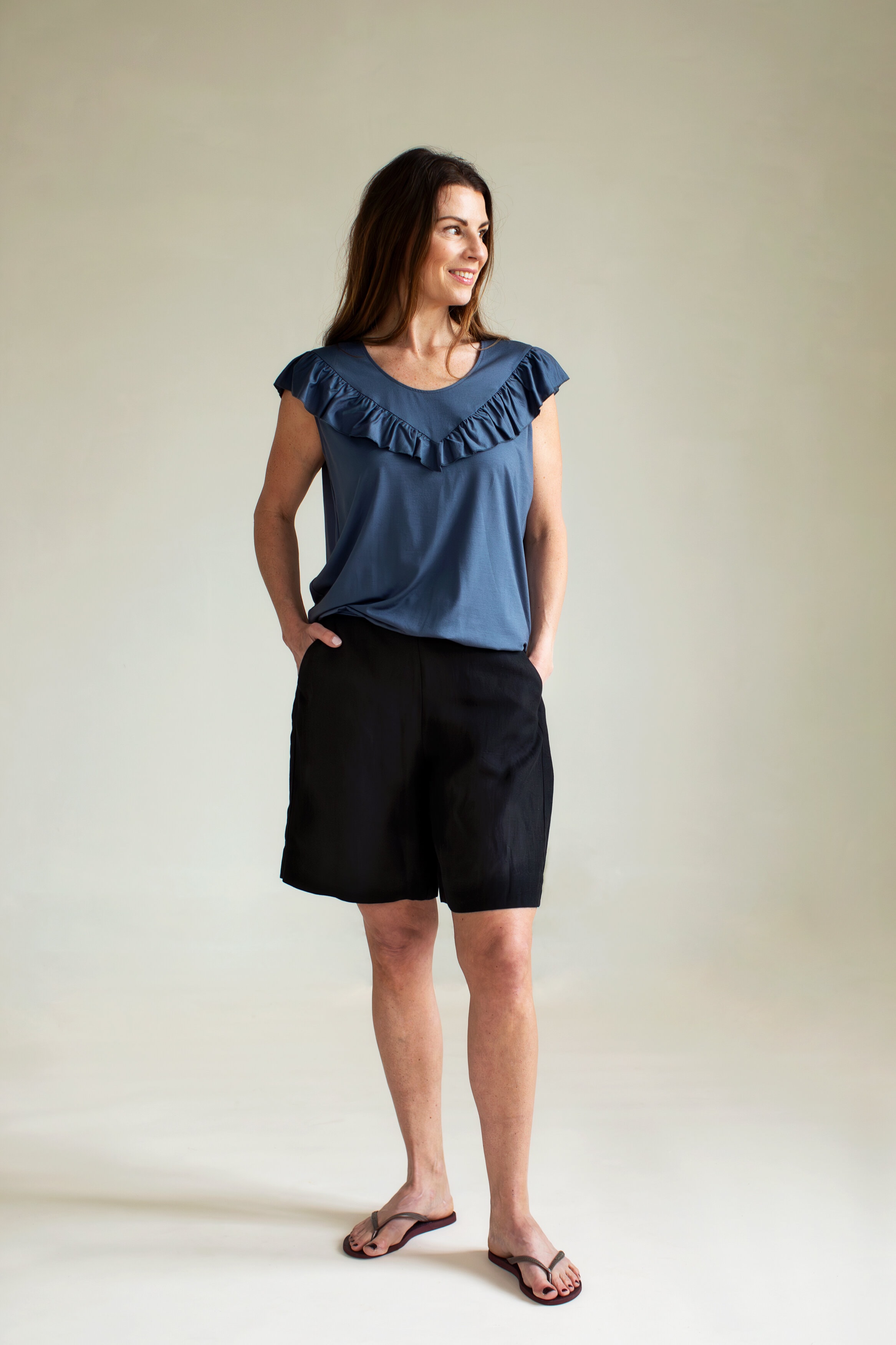 Sunrise blouse - night blue
