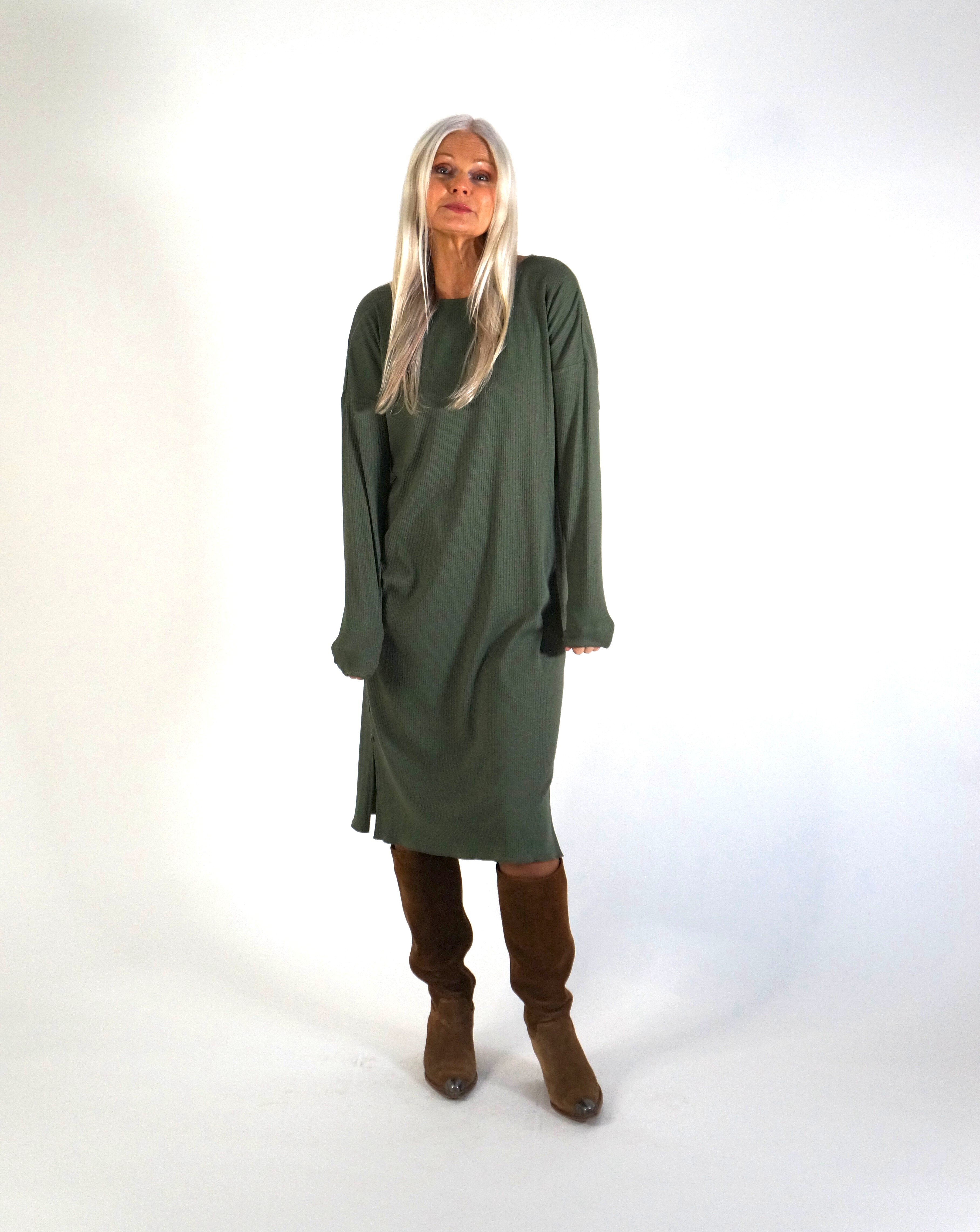 Kayla dress - green dust