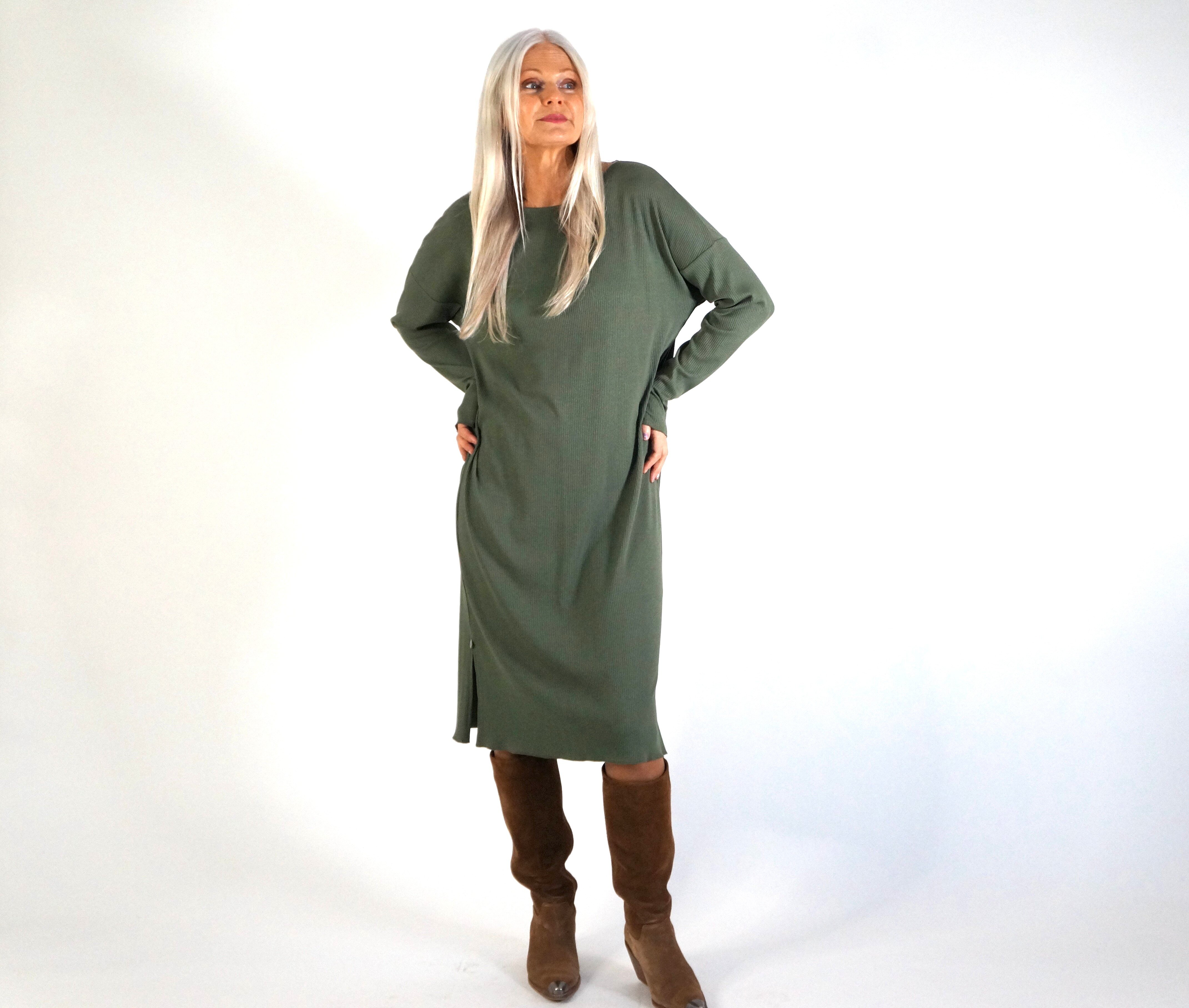 Kayla dress - green dust