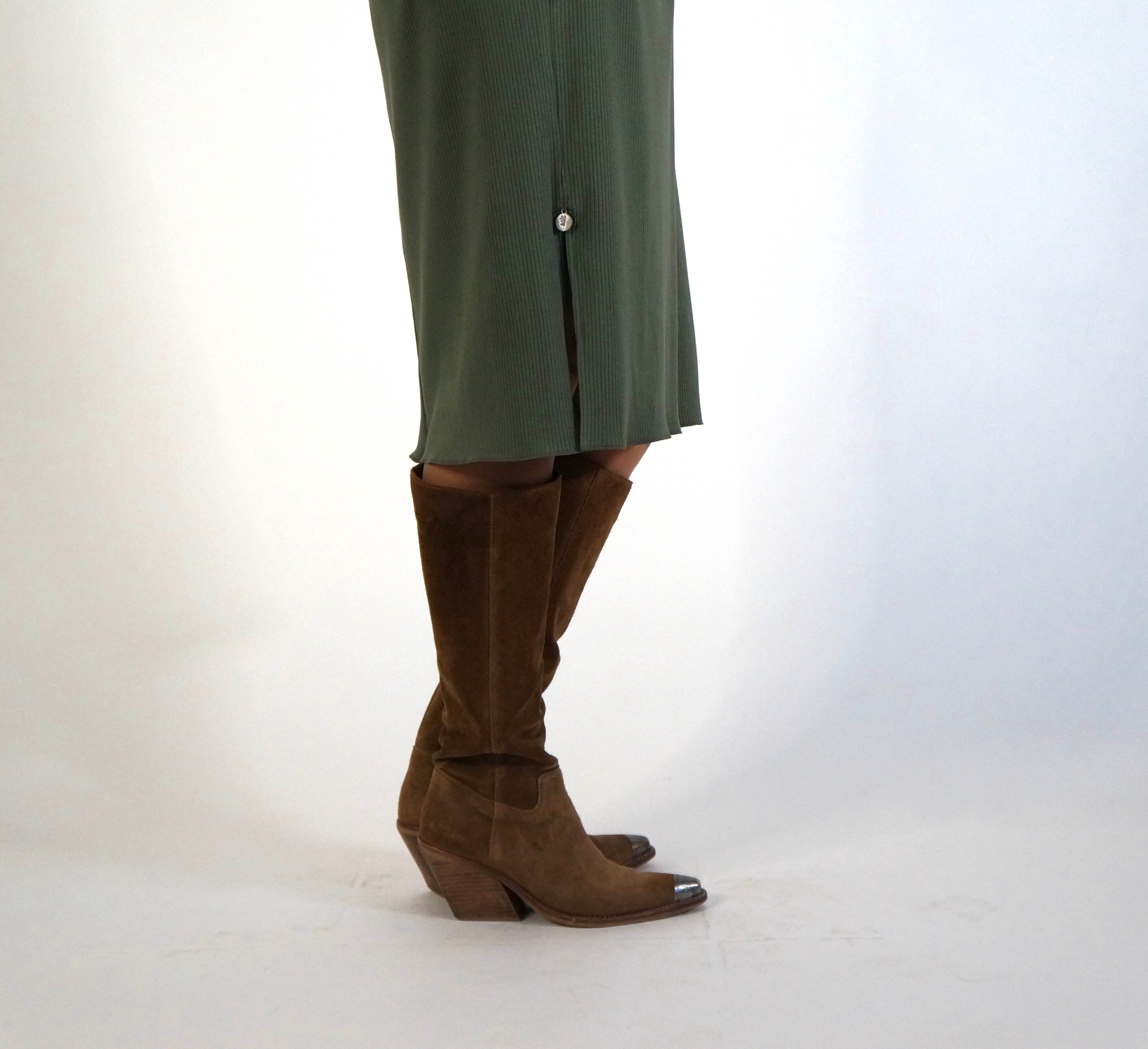 Kayla dress - green dust