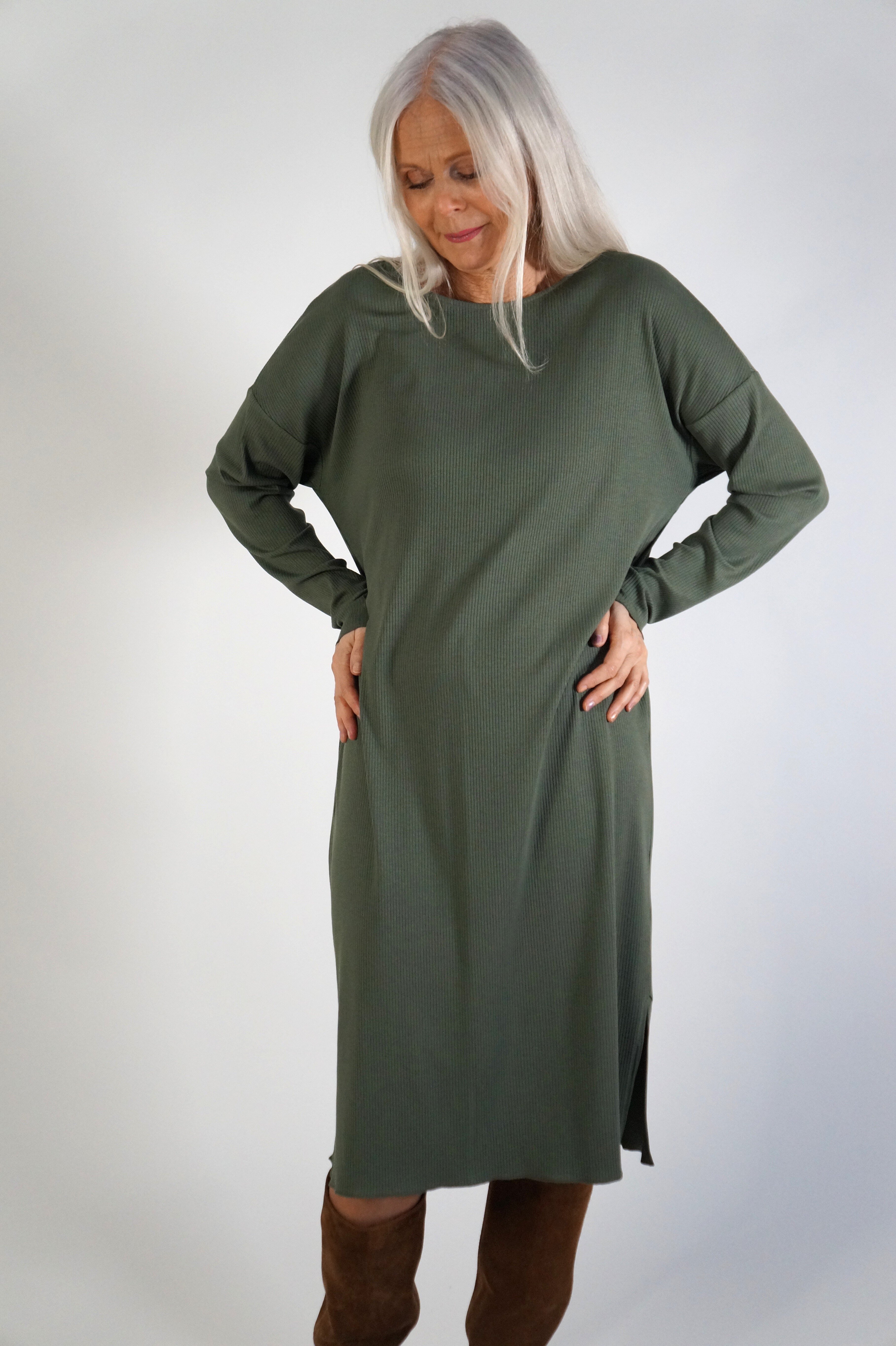 Kayla dress - green dust
