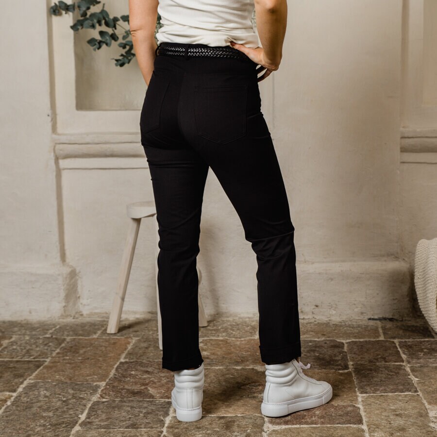 Tab pants - black