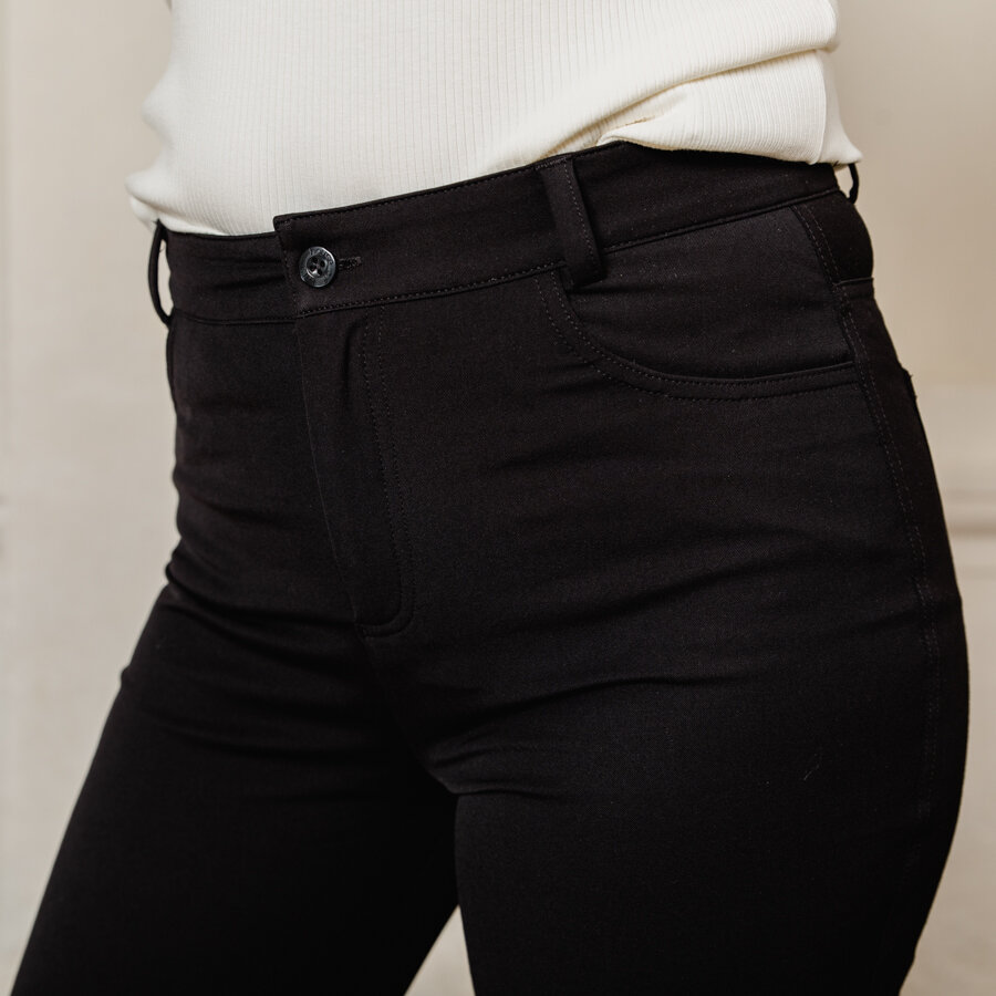 Tab pants - black