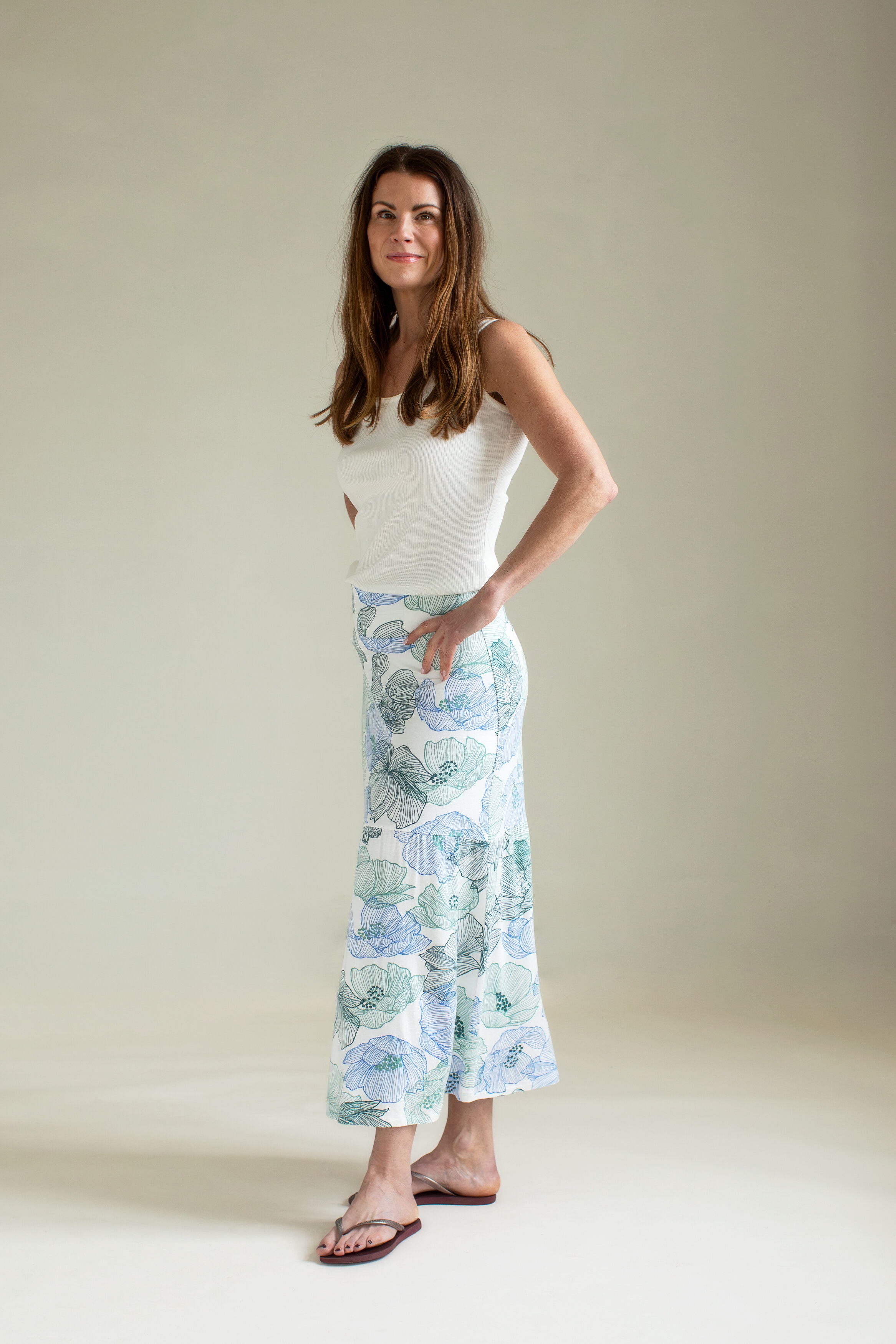 Rosie skirt - anemone soft white