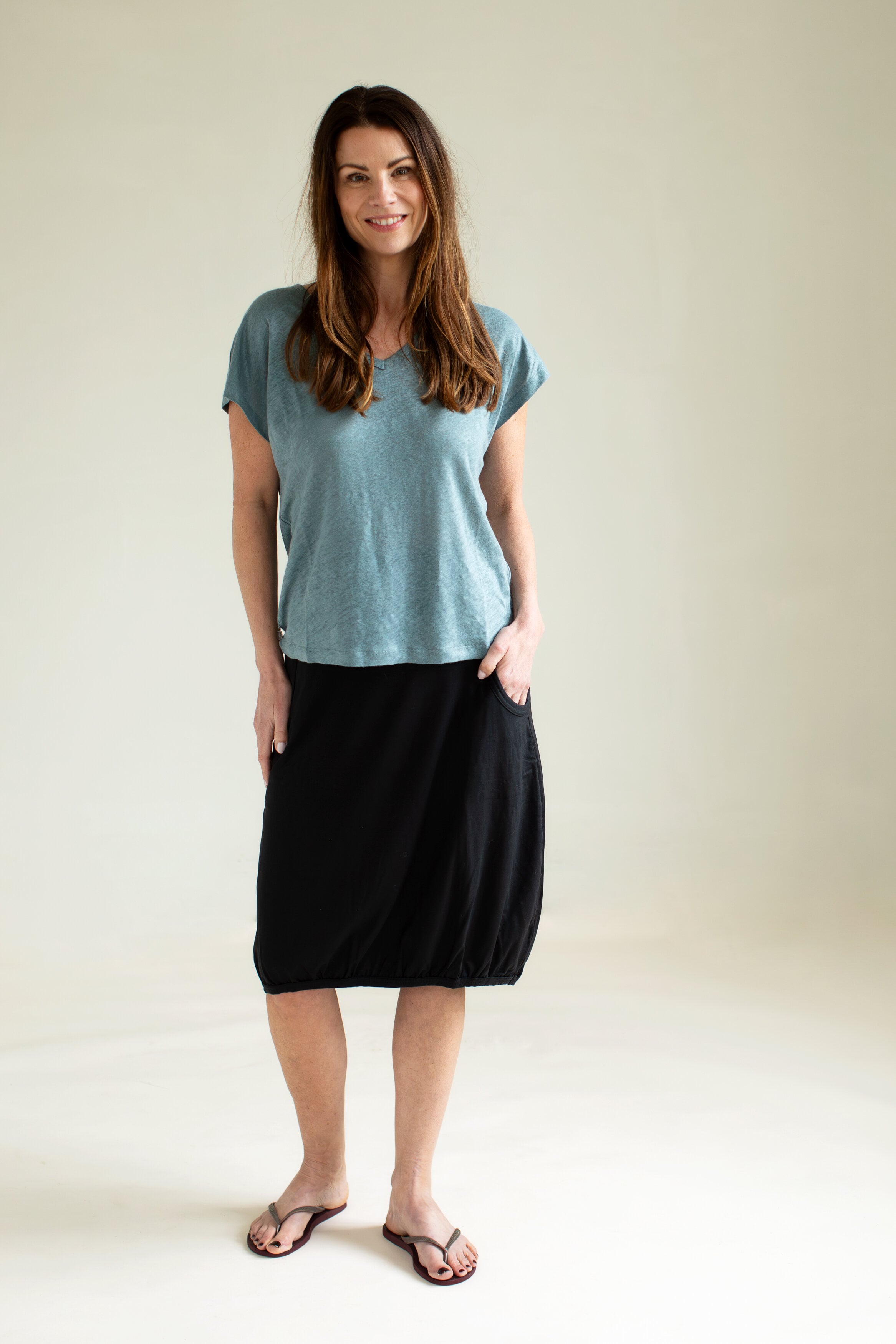 Lovisa top - smokey blue
