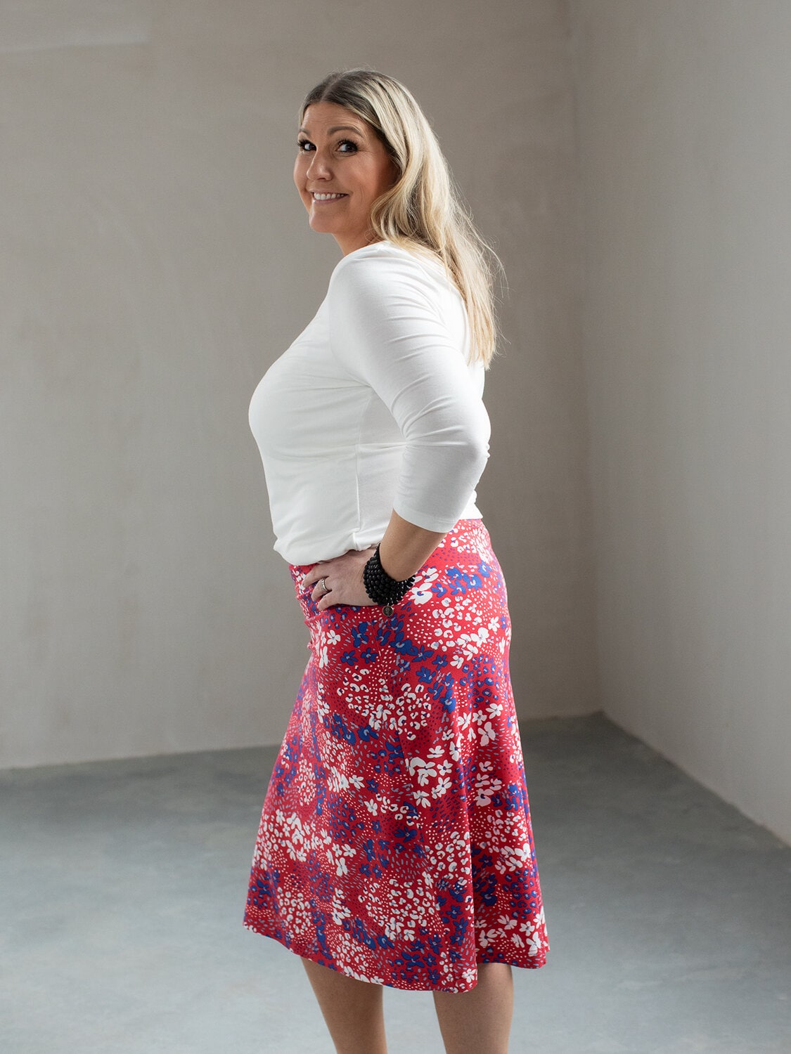 Jane skirt - meadow sweet cherry