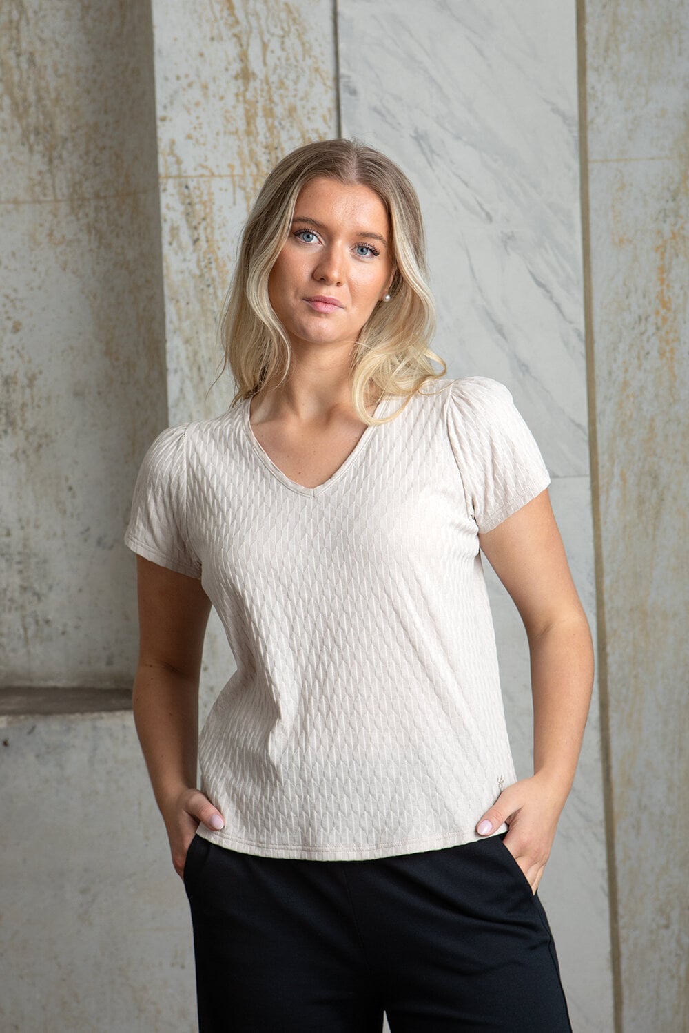 Evelina top - champagne