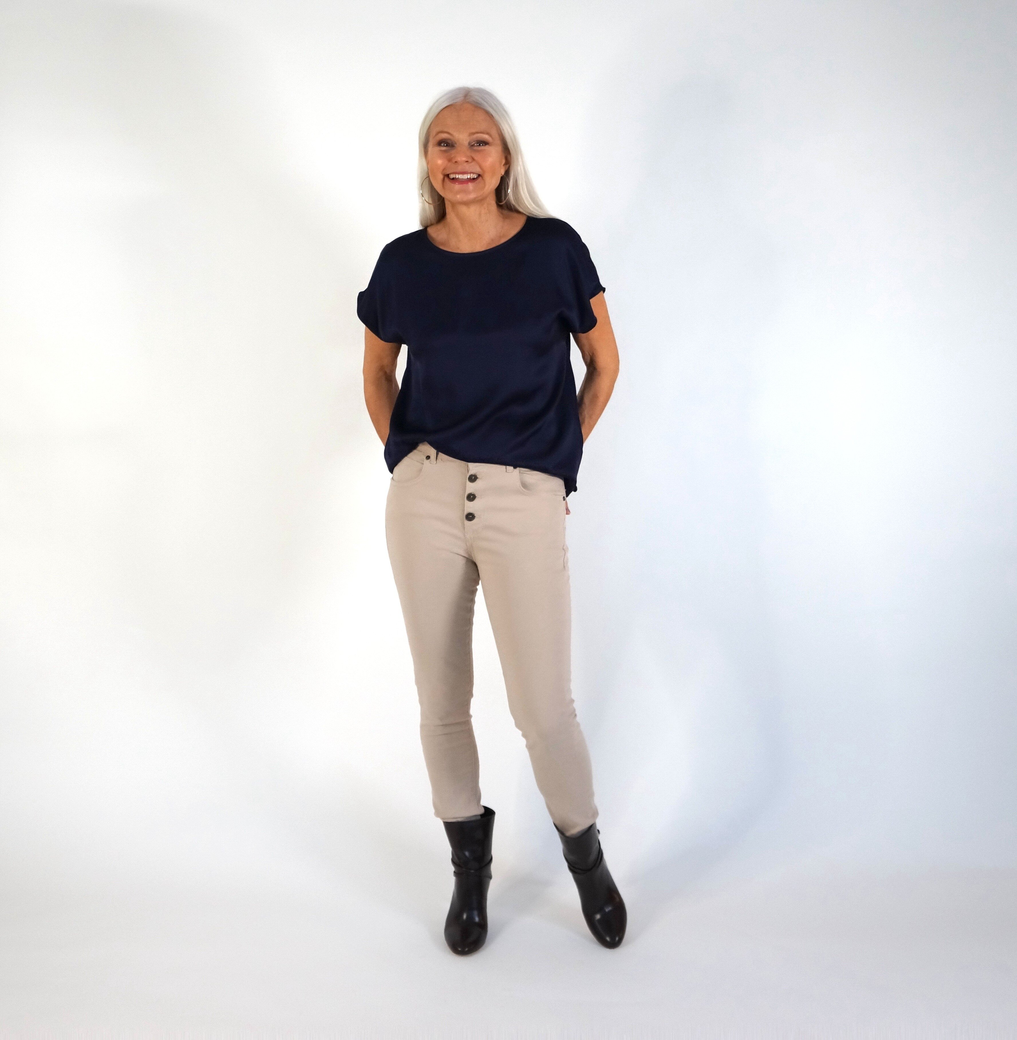Ingrid top - dark blue