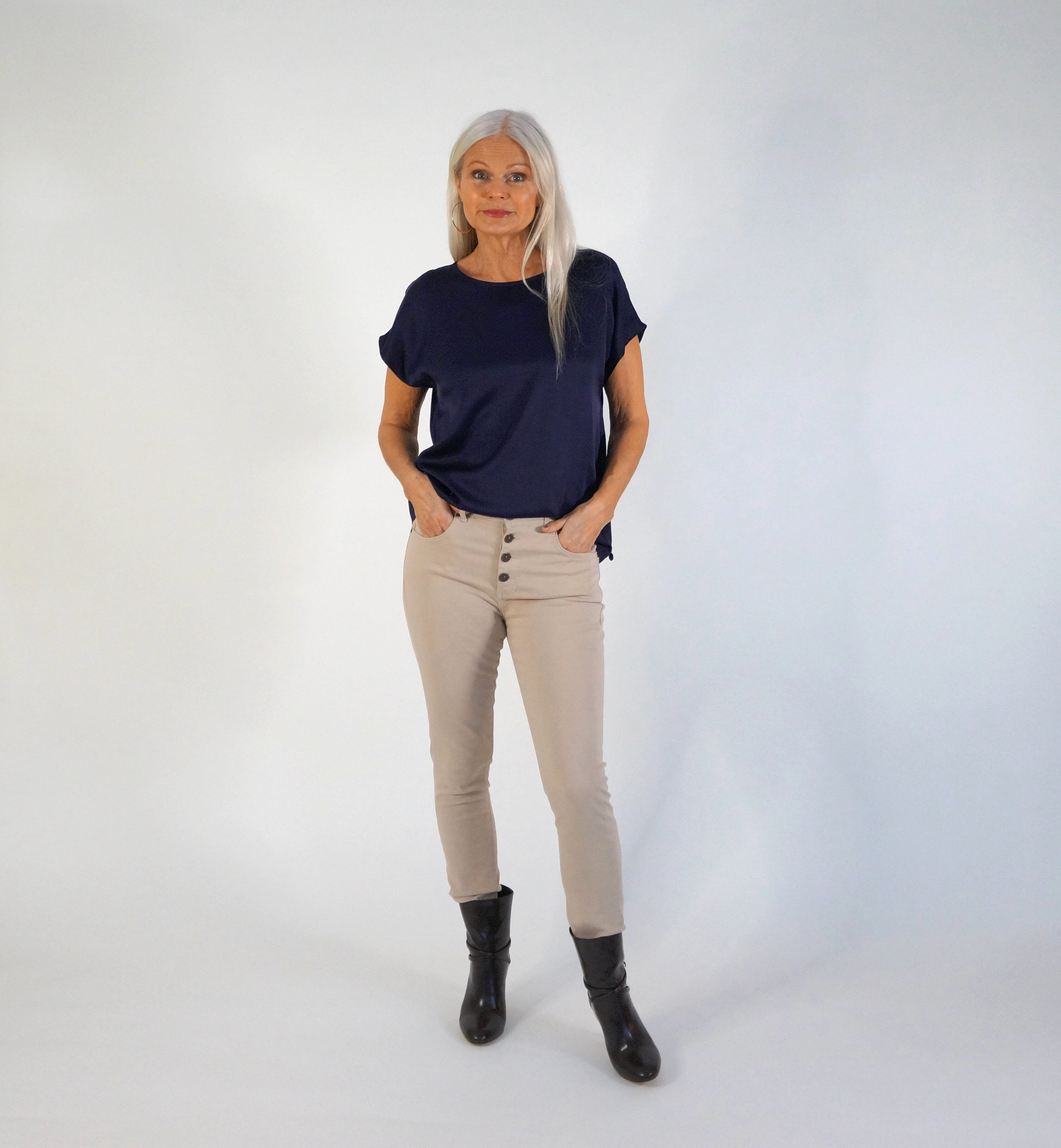 Ingrid top - dark blue
