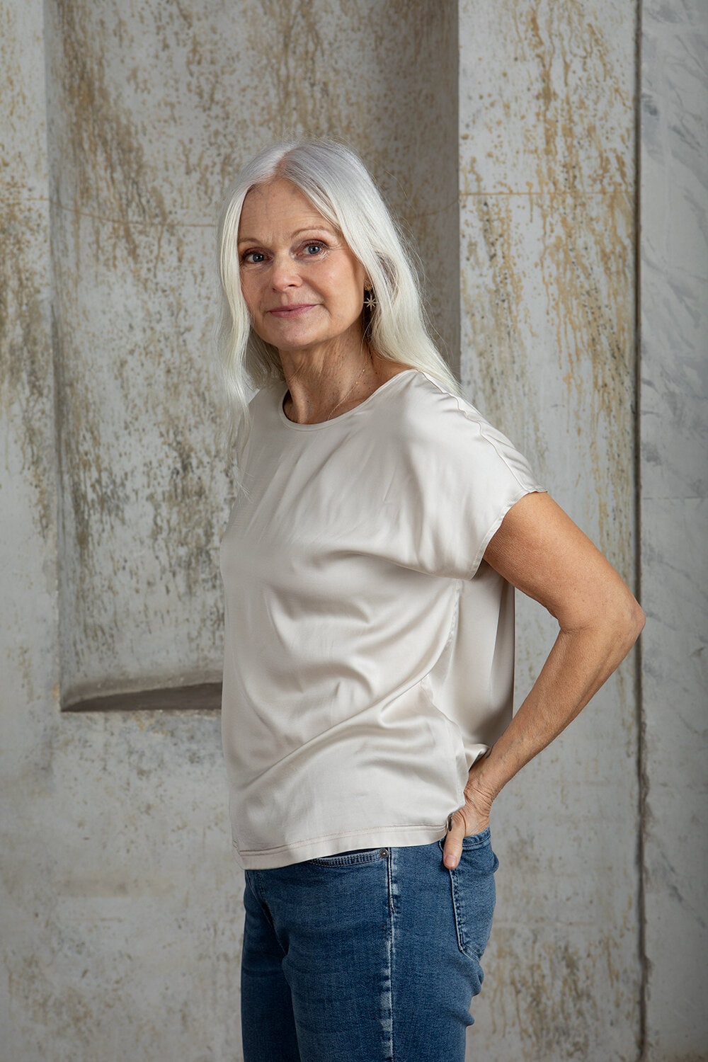 Ingrid top - light champagne