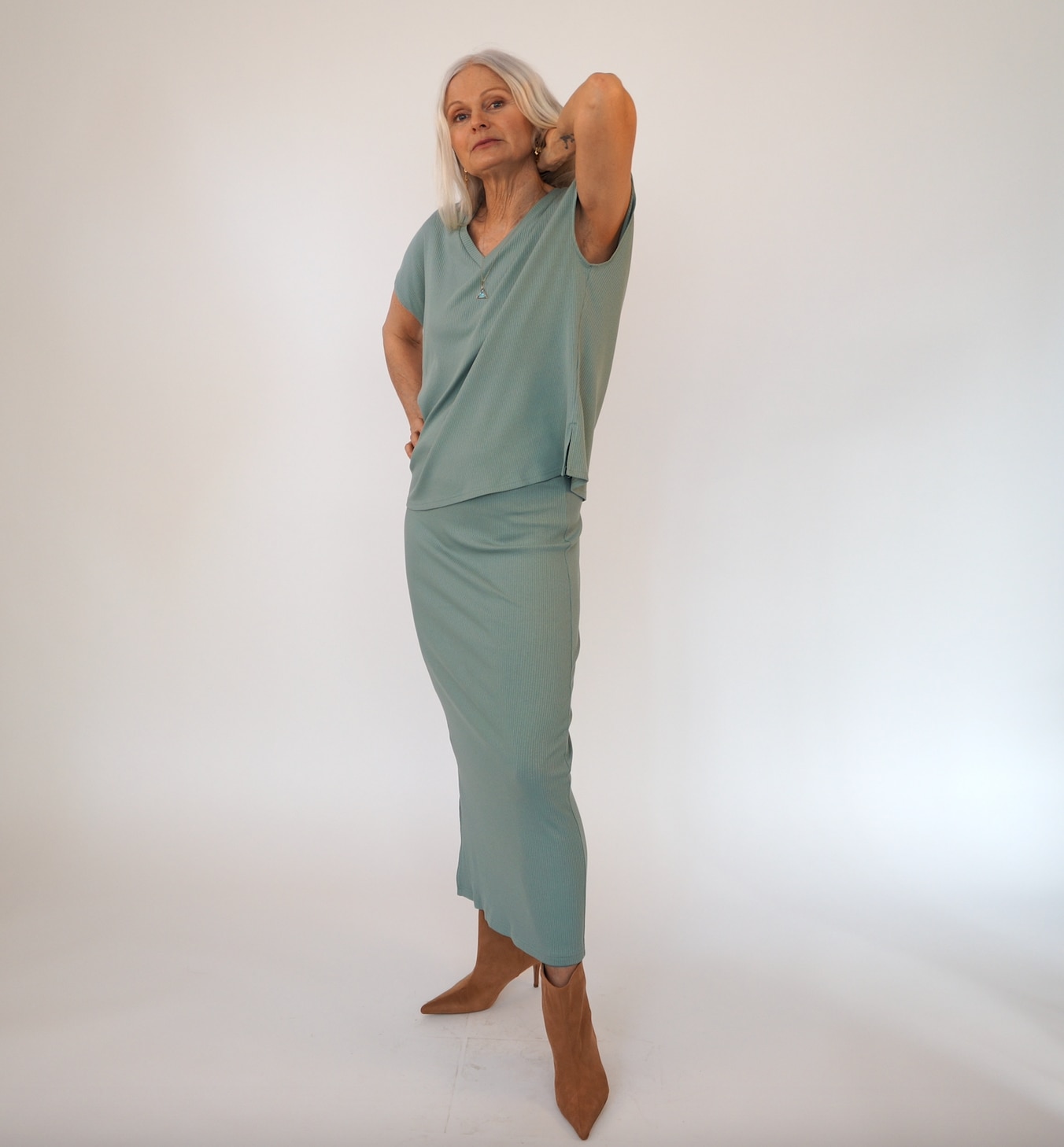 Melvina skirt - green sage