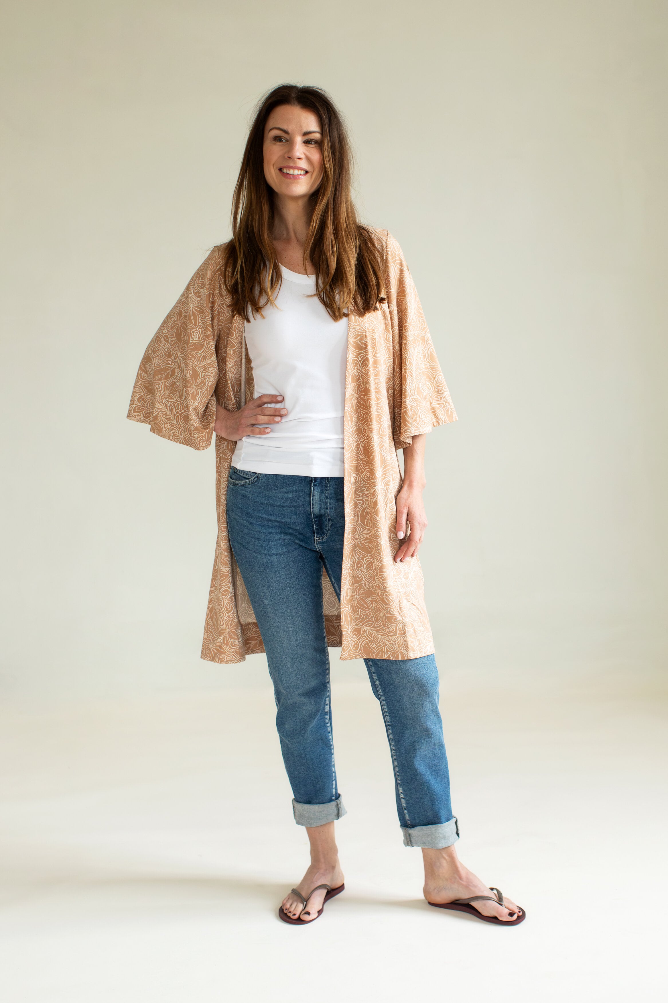 Magnolian caftan - goa soft nougat