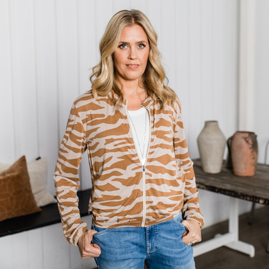 Celestial jacket - waves champagne