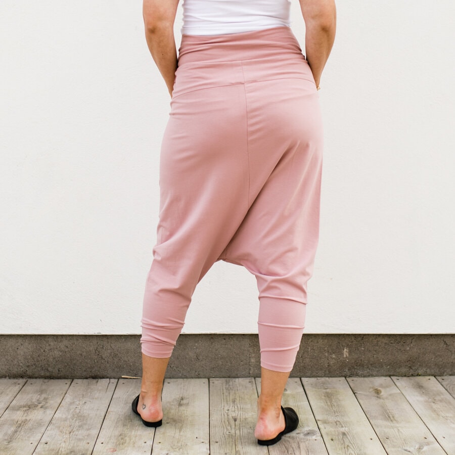 Laid back pants - shadow rose