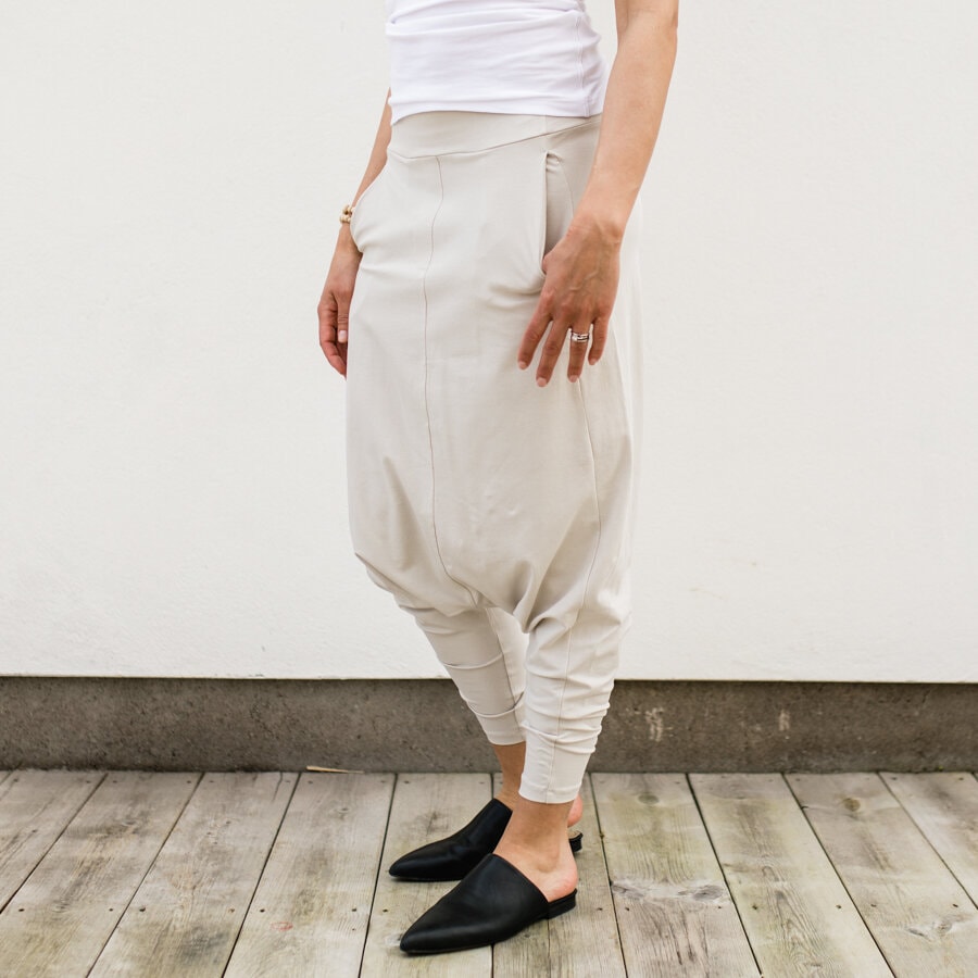 Laid back pants - champagne