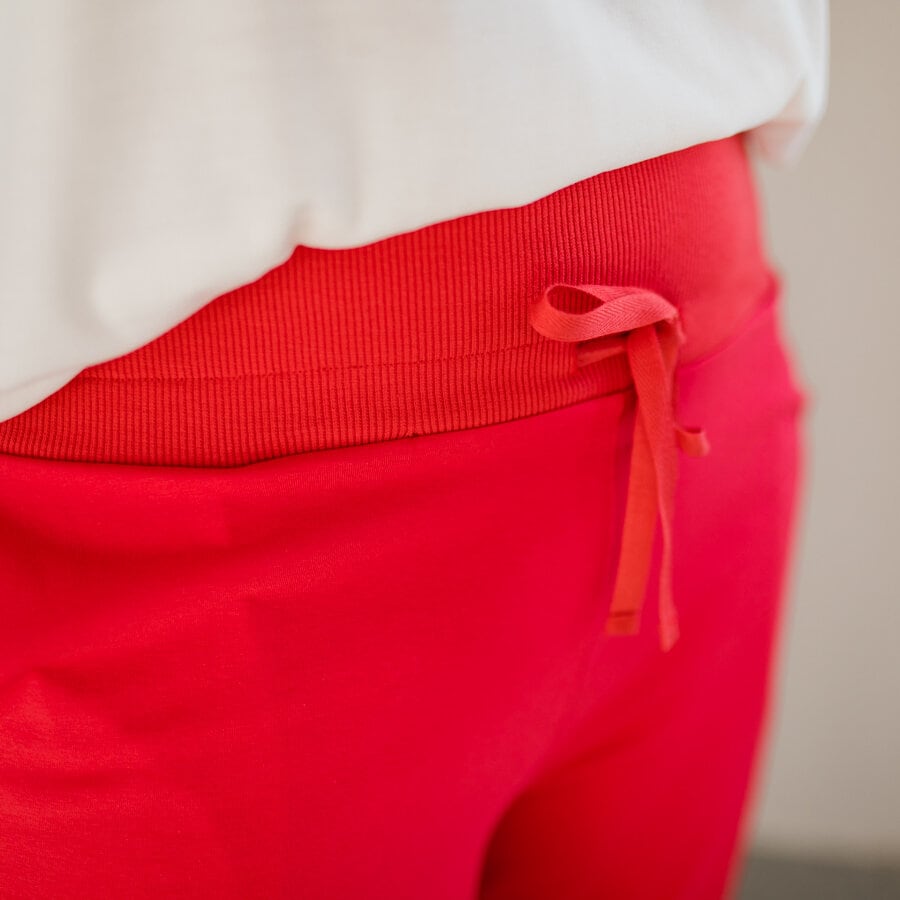 Holiday pants - dark red