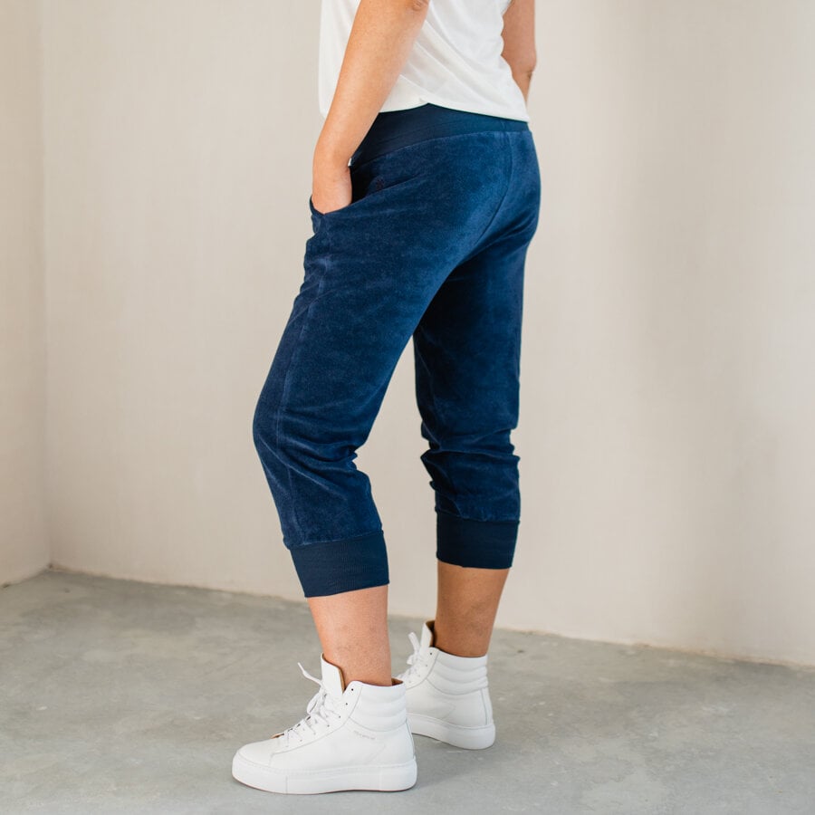 Holiday pants terry - indigo