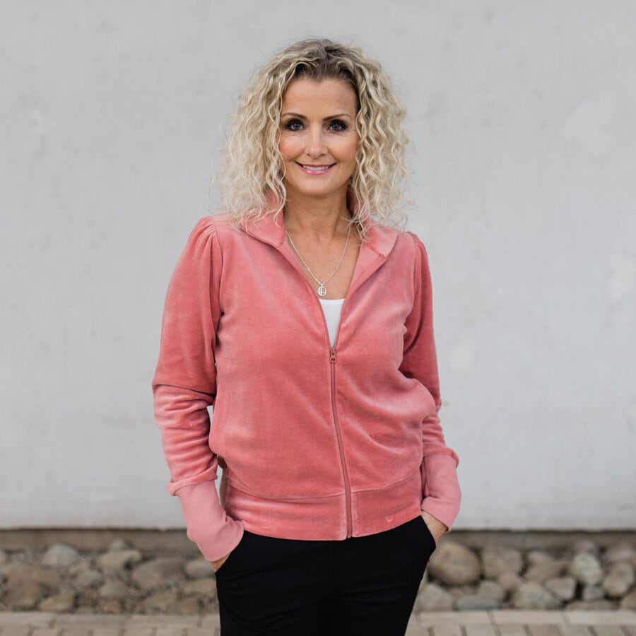 Wish velour jacket - velvet rose