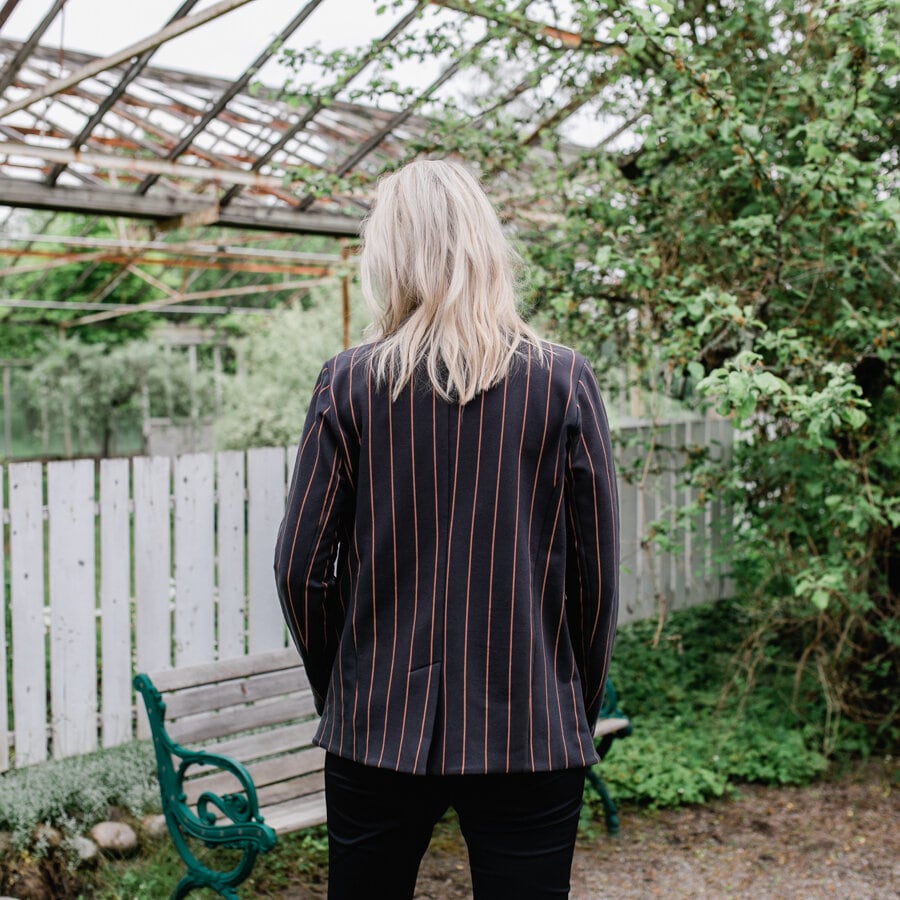 Tiding blazer - pitch dusk grey