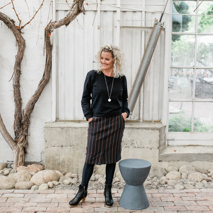 Avery skirt - pitch dusk grey