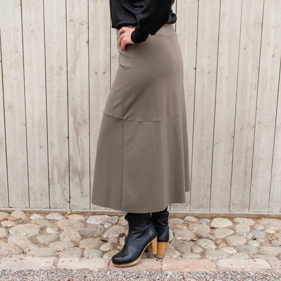 Point skirt - palm brown