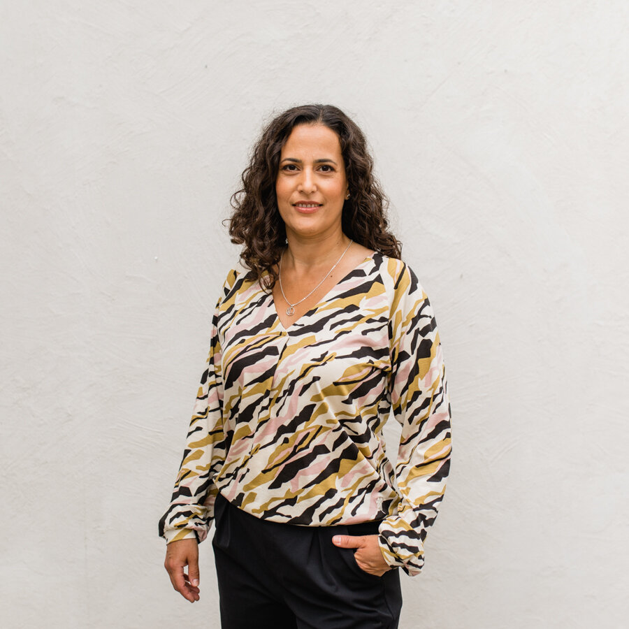Belle blouse - mist shell